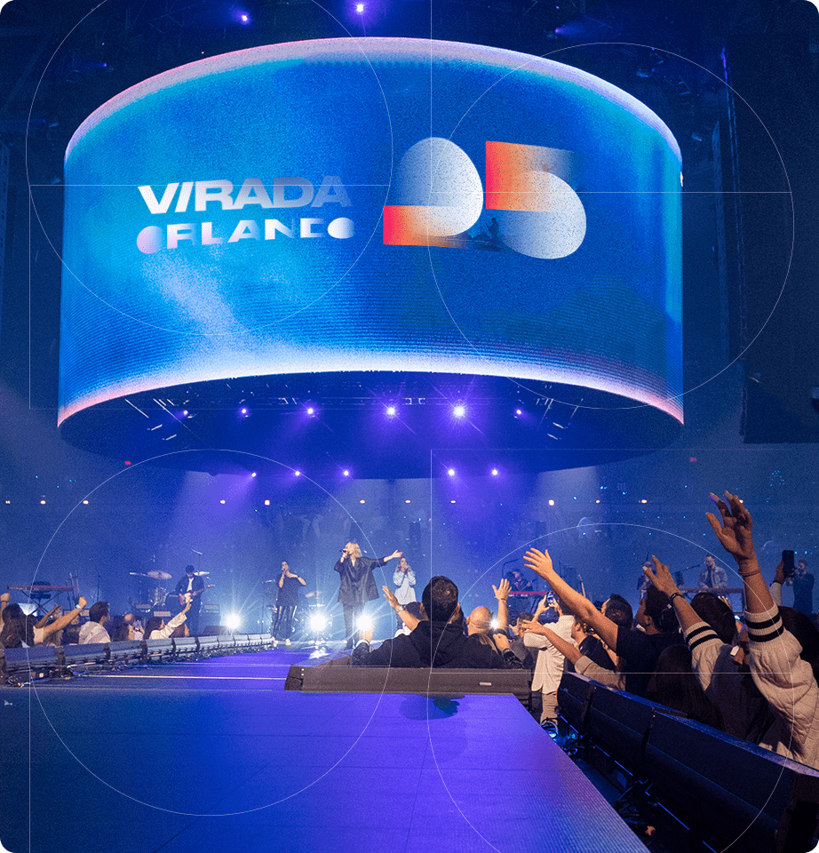 Imagem do palco virada 2025